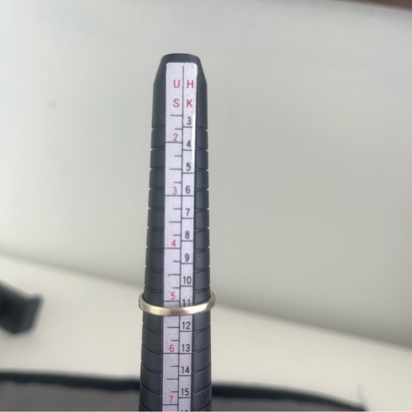 VTG Pearl 14k White Gold Ring Solitaire Alternative engagement ring 5.25 - Picture 15 of 15